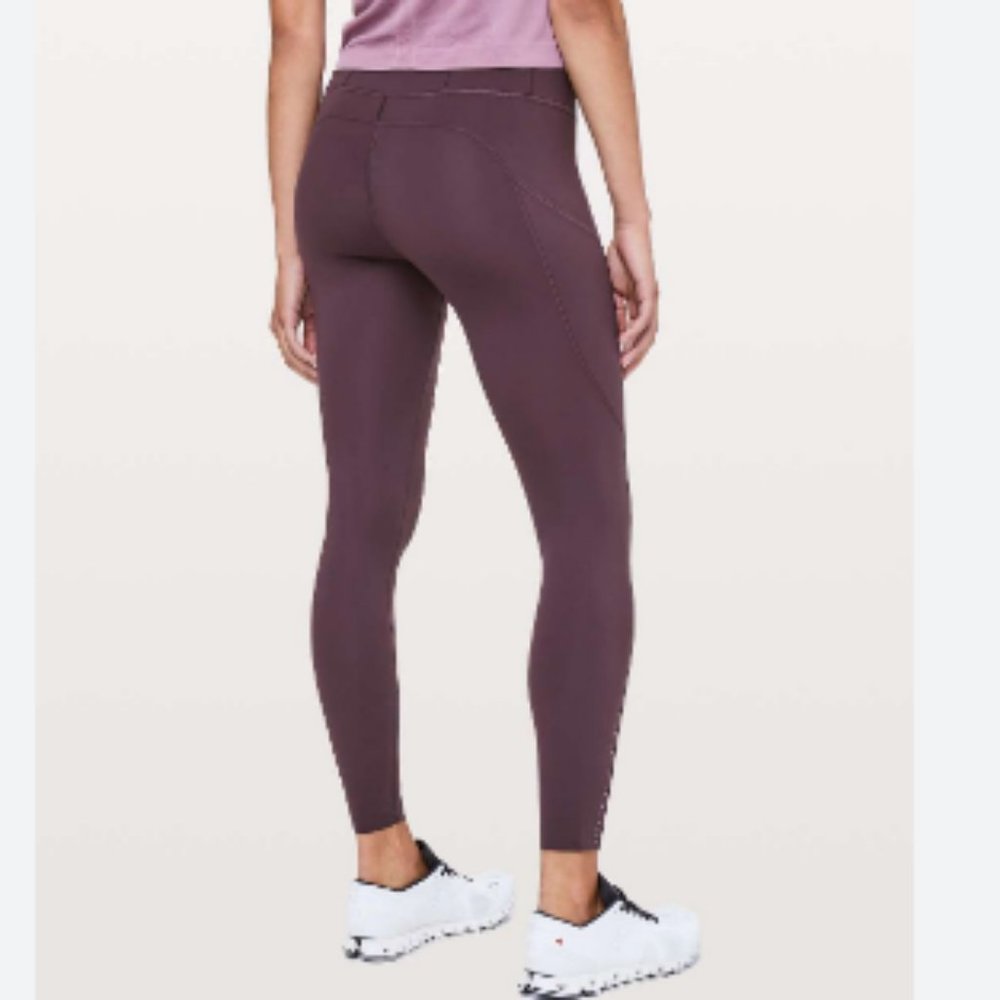lululemon Fast and Free 25” Plum Purple High-Rise Leggings